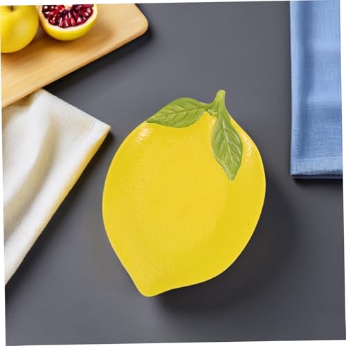 Plat à fruits céramique citron assiette de service décorative salade - 6
