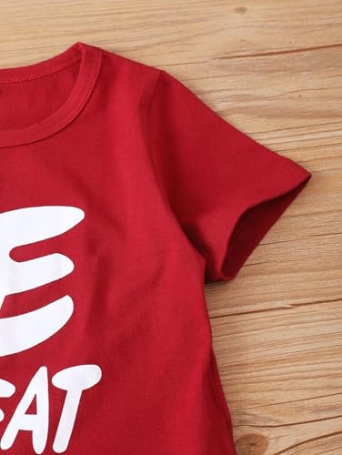 Image of Cotton Clothing Sets for Baby Boys & Baby Girls Kids Clothes for boys kids clothes for girls Printed Kids Clothing Sets (KDST82RD-KDST11MT-KDST87SB1)