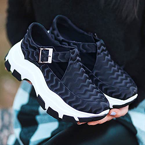 UIFLQXX Ademend Knit Mesh Low-Top Sneakers Voor Vrouwen Casual Mode Running Sport Luchtkussen Damesschoenen Atletische Wandelschoenen - Afbeelding 4