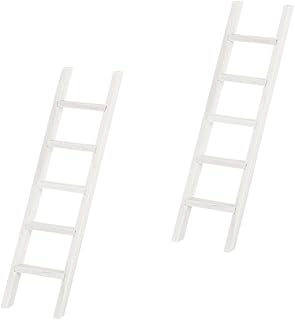 KICHOUSE 2 Peças Pequena Escada De Madeira Móveis De Madeira Mini Brinquedo Mini Casa De Bonecas Mini Jardim Miniture Casa Móveis 1 12 Móveis Em Miniatura Móveis De Madeira Mini Escada