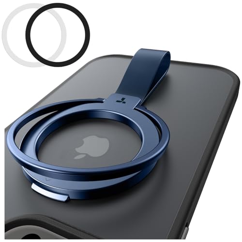 TORRAS 2024 Upgrade Magnetic Phone Grip Holder Kickstand, Compatible with PopSockets MagSafe Ring Removable, for iPhone 15,14, 13, 12 11 Pro/Max/Plus/Mini,Samsung Galaxy, Google (Blue), Ostand Ring