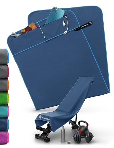 NirvanaShape Toalla de Gimnasio | Toalla de Microfibra Resistente con Clip Magnético | Elegante y Funcional | Ultra Absorbente y Compacta | Toalla de Deporte Gimnasio