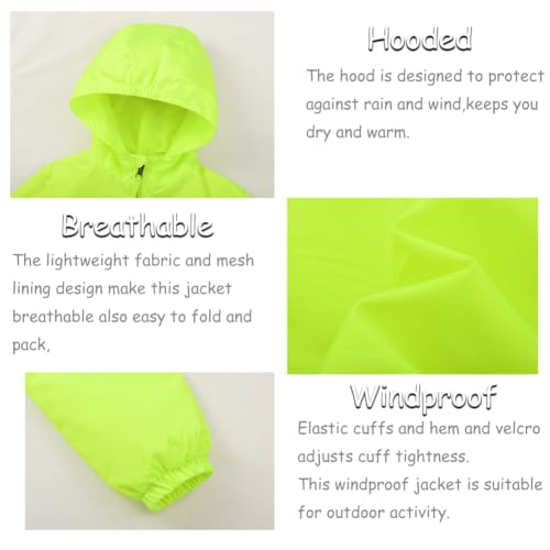 Image of SNOW DREAMS Boys Waterproof Rain Jacket Windbreaker Lightweight Coat Kids Raincoat Outerwear