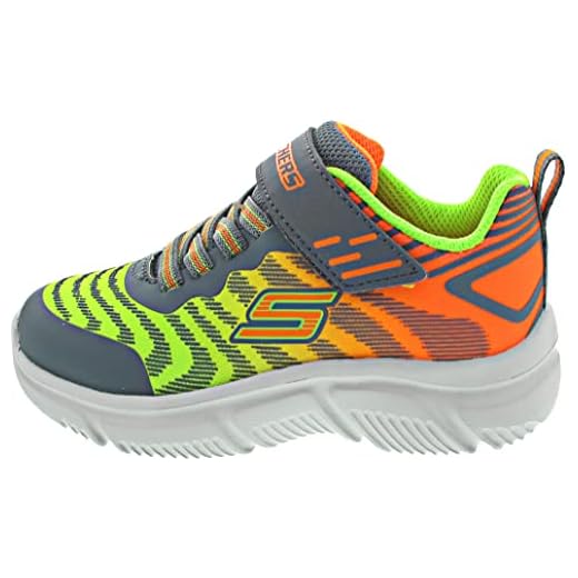Skechers 405037l Lmcc, Zapatillas Niños, Color Naranja Lima Textil carbón sintético, 29 EU