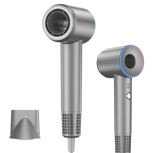 Hyphoon Ionic Hair Dryer with 120,000 RPM Brushless Motor - Whisper-Quiet, Temperature Control, Lightweight for Salon-Quality Shine and Frizz-Free, Fast Drying at Home, Travel, or Salon