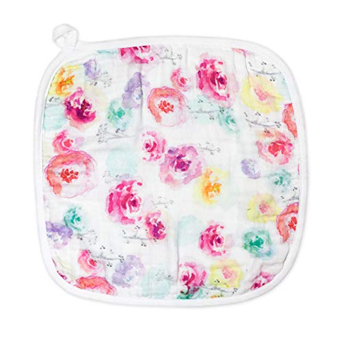 Serviettes à capuche bébé en coton bio HonestBaby douceur rose