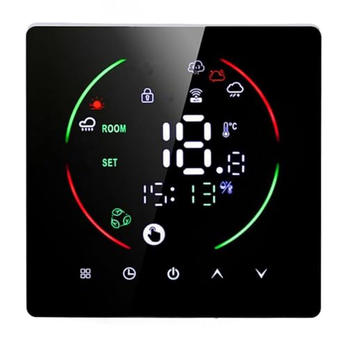 East2 3A Smart WiFi Thermostat, Programmable Room Temperature Control with 7-Day Schedule, Intuitive LED Display, Energy Efficient for Home, Greenhouse, Basement, and Pets