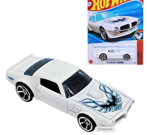 Image of hw Die-Cast 1:64 for Ages 3 and up ('73 Pontiac Firebird | Muscle Mania | White)