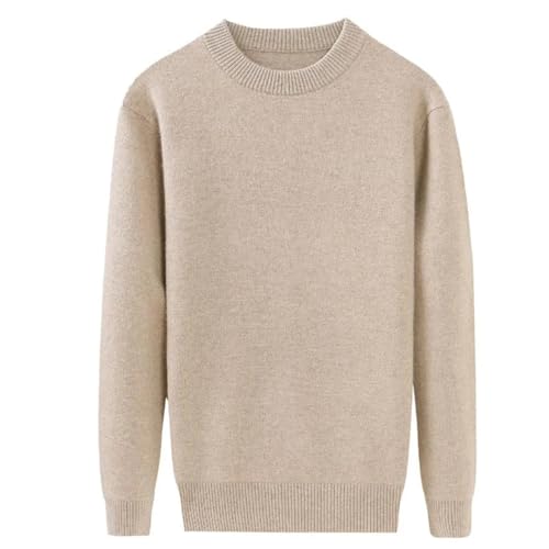 Vsadsau Men Crew Neck Wool Sweater Casual Knit Pullovers Sweater Thick Solid Warm Long Sleeve Jumpers4