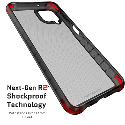 Image of Ghostek COVERT Samsung A12 Case with Clear Slim Fit Design and Anti-Slip Grip Bumper Premium Shockproof Protection Thin Protective Phone Covers Designed for 2021 Samsung Galaxy A 12 (6.5 Inch) (Smoke)
