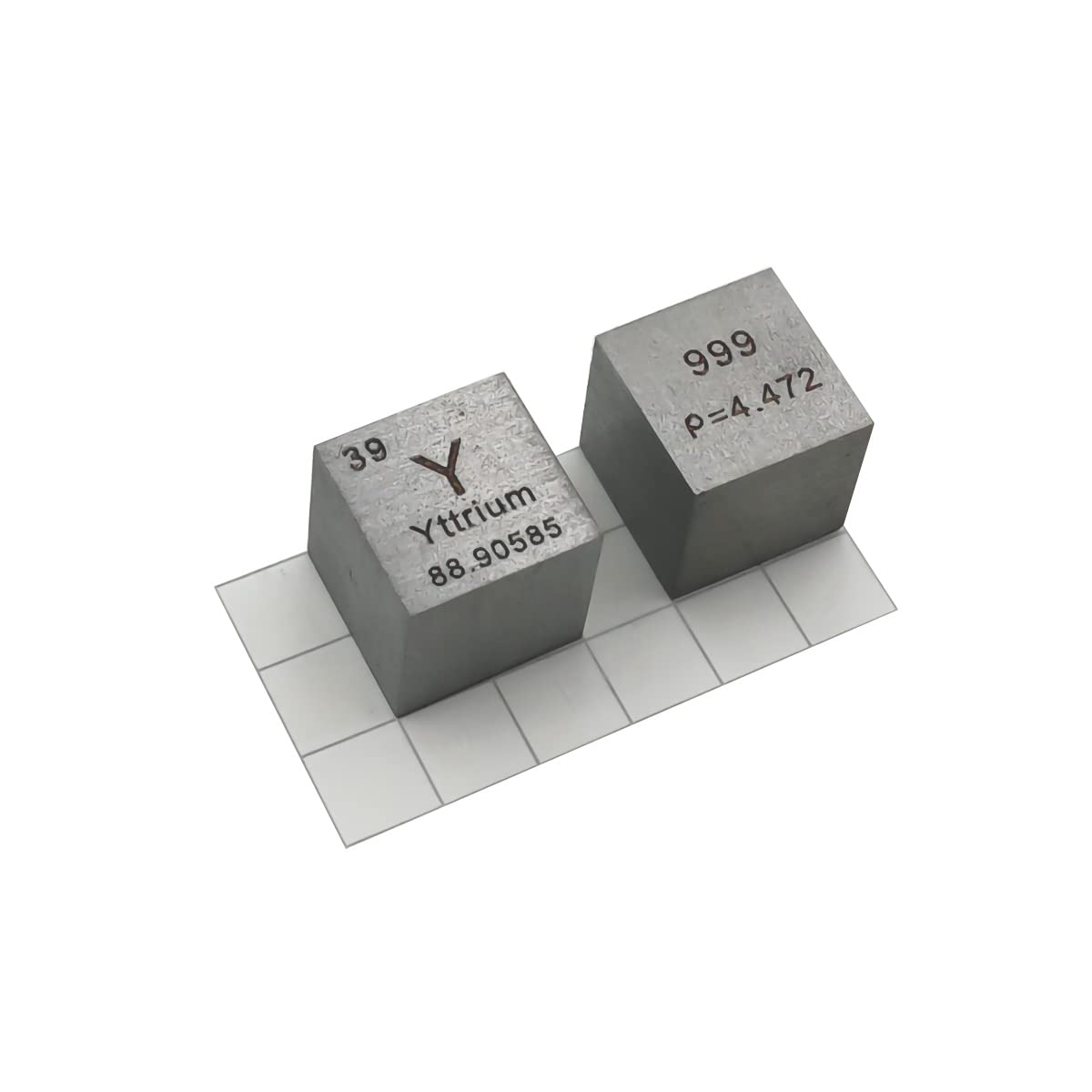 Cube d'yttrium pur à 99,9 % pour collectionneur de métaux rares