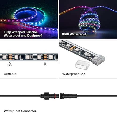 Tira LED RGB Impermeable IP68 con Controlador Bluetooth miniatura 3