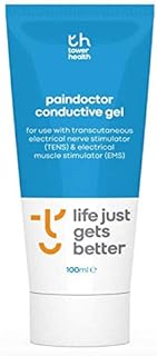 Paindoctor Conductive Gel | Improve Conductivity for Best Stimulation and Results - Attach Electrodes that Have Lost Their Self-adhesive Properties | To Be Used with TENS and EMS Electrodes | New Size 100ml