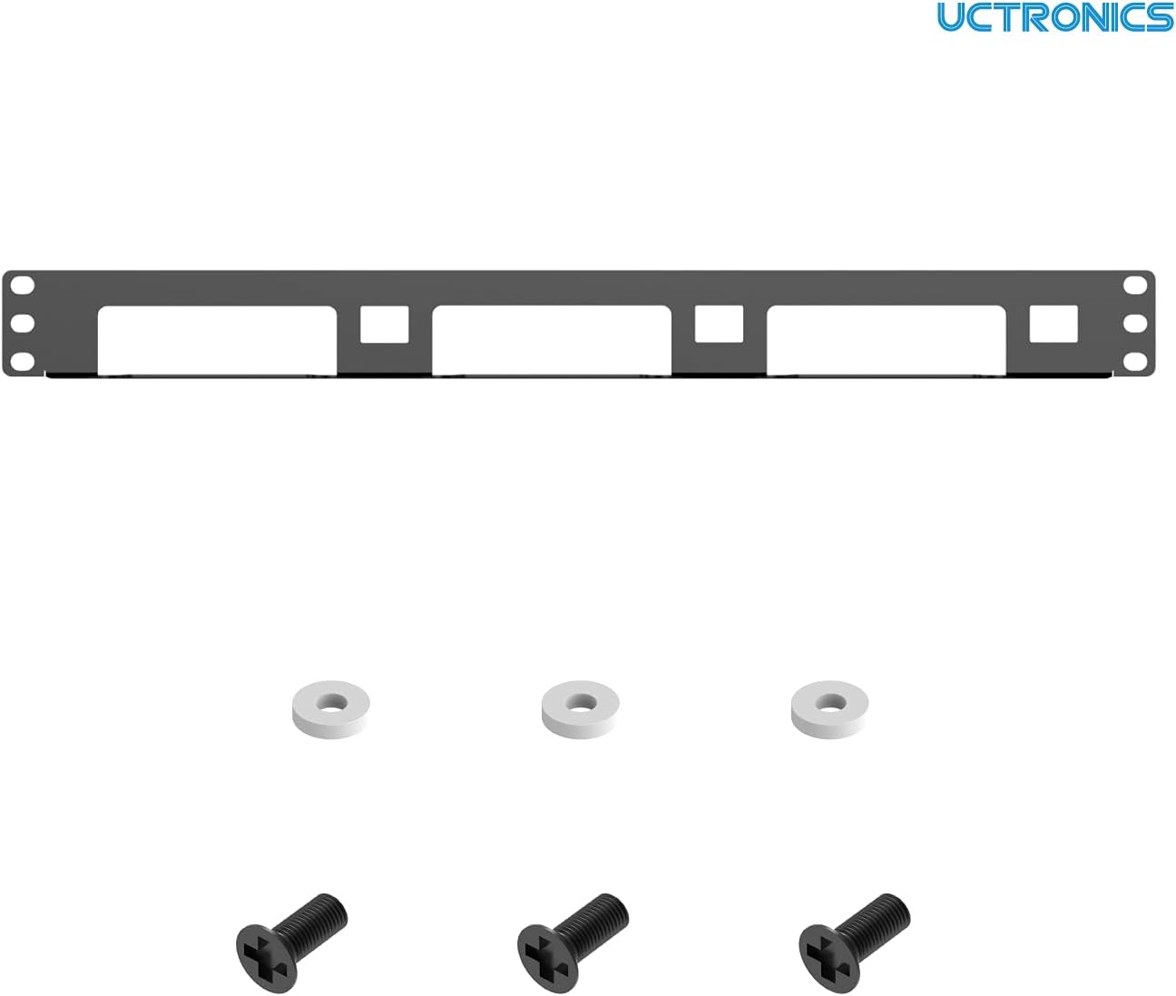 UCTRONICS NUC Rack Mount, 19" 1U Rackmount Supports 3 Units of Low Model NUC