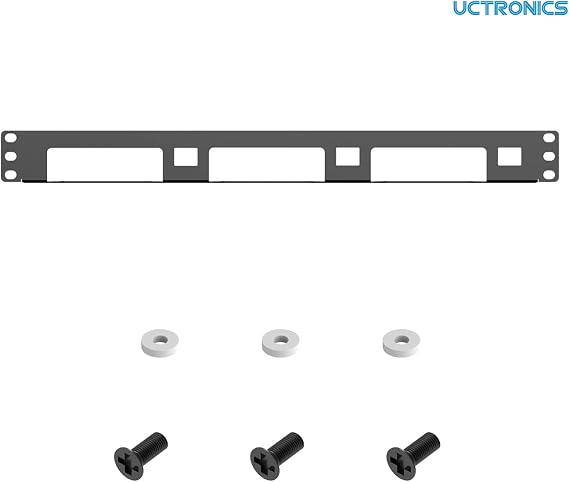UCTRONICS NUC Rack Mount, 19 1U Rackmount Supports 3 Units of Low Model NUC