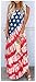 CHUNTIANRAN 4th of July Outfits for Women American Flag Dresses Patriotic Dress Fourth of July Tshirt Dresses Ladies Star Sundresses(USA Flag-10,Medium)