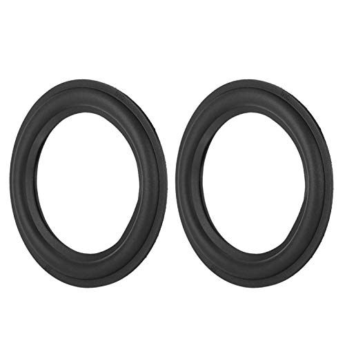 Borde de Goma para Altavoz, 2 Piezas de reparación de Sonido Envolvente de Altavoz para subwoofer, Borde de Espuma, Repuesto de Pieza de reparación de woofer, para Altavoz