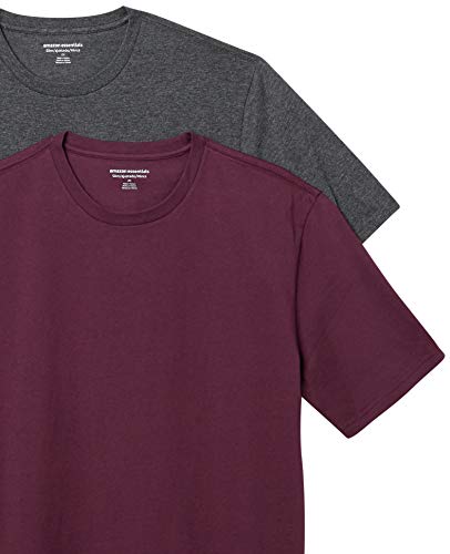 Image of Amazon Essentials Men's Slim-Fit Crewneck Short Sleeve Cotton T-Shirts