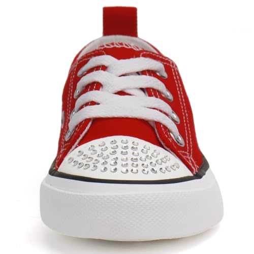 ToandonToddler Kids Sneakers Sparkle Fashion Glitter Sequins Canvas Shoes2