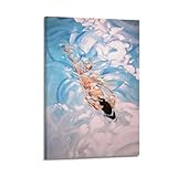 DSJXJZ Dekoratives Gemälde, Motiv: Sportölkunst, Schwimmer, Leinwand, Wandposter und moderne Familienschlafzimmer-Dekoration, 30 x 45 cm