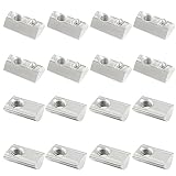 Kyuionty 30 Pcs 4040 Series M8 Half Round Roll in Spring T Nuts, Carbon Steel Roll Ball Elastic Nuts for European Standard 40 Series 8mm T-Slot Aluminum Extrusion Profile