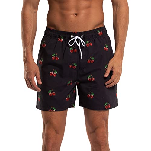 Men's Quick Dry Swim Trunks Solid Sports Board Shorts Swimsuit with Back Zipper Pockets