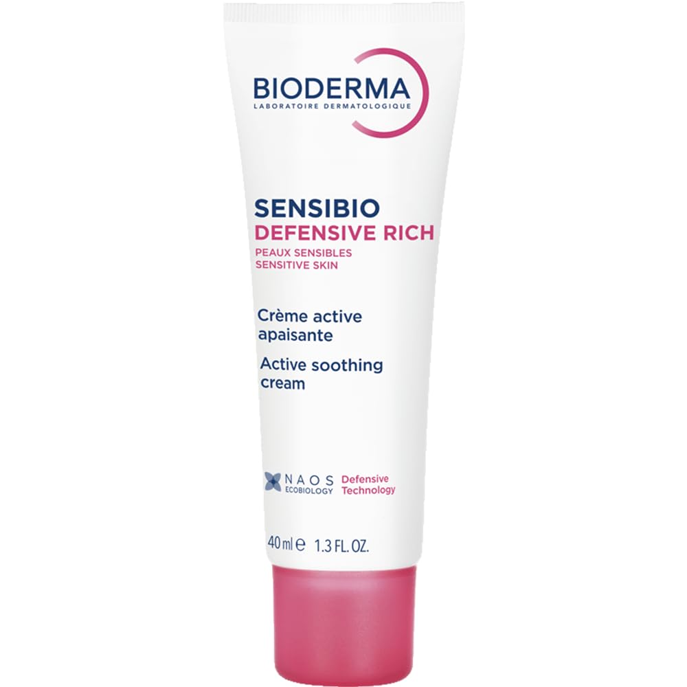 Sensibio Defensive Rich - Soothing, Nourishing & Protective Face Cream for Sensitive & Dry Skin, Formulated with Vitamin E & Glycerin, 40ml