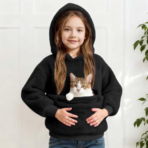 Cat Hoodie With Pouch For Girls Puppy Kitten Pet Dog Sweatshirts - image 2