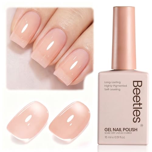 Image of Beetles Nude Gel Nail Polish 15ml Jelly Neutral Nude Gel Polish