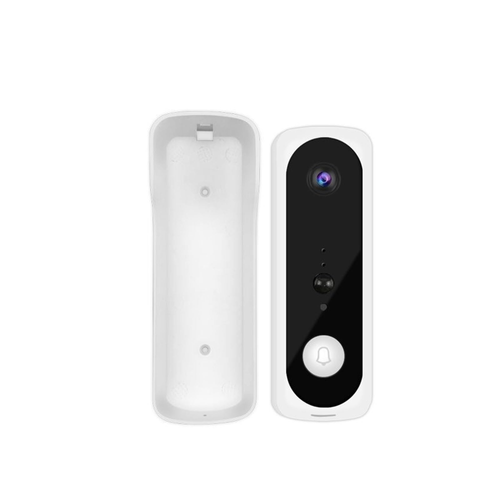 Tuya WiFi wideodomofon bezprzewodowy dzwonek do drzwi 1080P HD 2MP inteligentna kamera bezpieczeństwa aplikacja domofon noktowizor (Color : C)