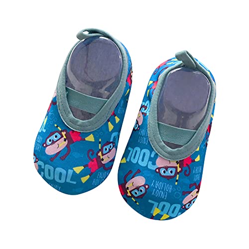 Kids Water Shoes for Girls Boys Tight-Fitting Leisure Rubber Sole Barefoot Shoes Cartoon Duck Bear Pattern Shoes2