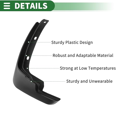 Image of Motoforti Mud Flaps Splash Guards Mud Guards for Nissan Tiida 2011-2015 W /Mount Accessories