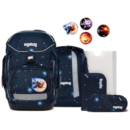 ergobag Schulranzen-Set Pack Set KoBärnikus - Dunkelblau