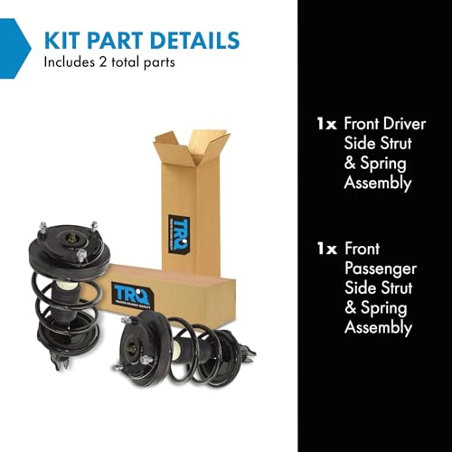 Image of TRQ Front Driver and Passenger Side Strut and Spring Assembly Set Loaded | For 06-14 Kia Sedona 07-10 Hyundai Entourage