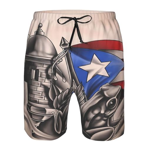 Men Beach Shorts Casual Swim Trunks Quick Dry Board Short Hawaii Bathing Sport Trunk with Drawstring for Gym Surfing4