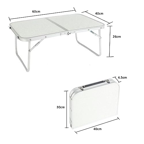 Gainwin Camping Table, Folding Aluminium Table, Small Lightweight Foldable Table for Outdoor Indoor, Picnic, Cooking, Beach - Image 2