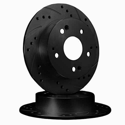 ATL Autosports Performance Brake Rotors REAR PAIR Fits 2014 Chevy Cruze [Gas-276mm Front & 268mm Rear Disc] ATL55199-05DSBZ