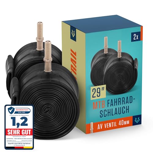 Alphatrail MTB Fahrradschlauch Rick 29 Zoll AV Autoventil 2X Set mit...