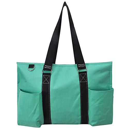 NGIL All Purpose Organizer 18" Large Utility Tote Bag 2019 Spring Collection (Solid Mint Green)3