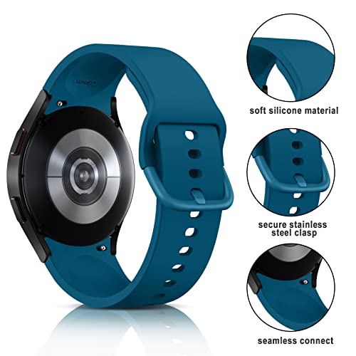 Bracelet Samsung Galaxy Watch 5 et 4 silicone bleu