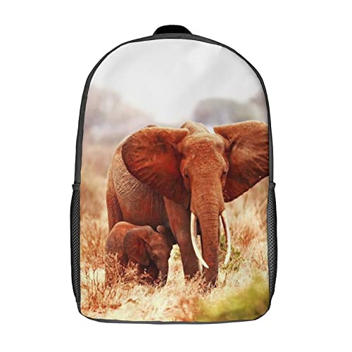 Sac à dos scolaire enfants éléphant 17 pouces pour filles et garçons