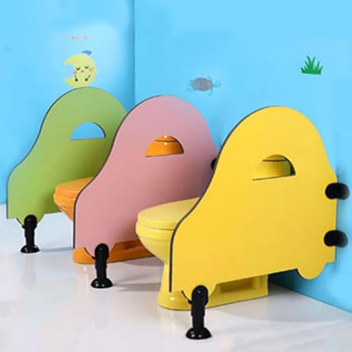 Pantalla de protección de inodoro con deflector de pie impermeable para niños 5