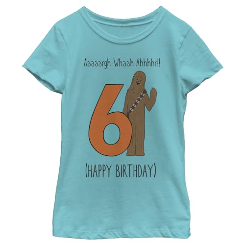 T-shirt Star Wars fille à manches courtes pour anniversaire d'enfant