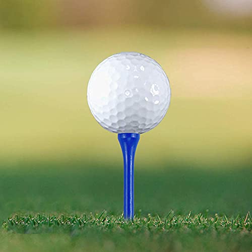 Zivisk Wooden Golf Tees 3-1/4" 100 Count 83mm Blue