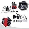 Futchoy 4-Stroke 49CC Bike Engine Motor Gas Petrol Bike Engine Motor Kit Bicycle Motorized Conversion Tool For Bicycle Bike w/Belt #3