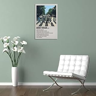 UTOMAX Poster décoratif sur toile Abbey Road de Beatles - Impression sur toile - Décoration moderne pour chambre à… – Image 5