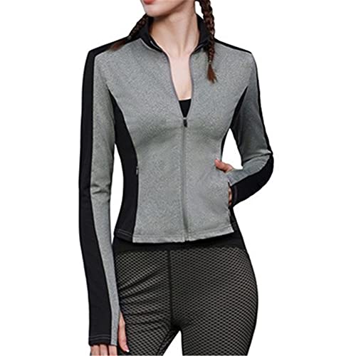 JACK SMITH Veste de Sport Femmes Vêtements de Sport Sweat Manches Longues Manteau Gris Clair Taille XL JS82A21-02 Cover