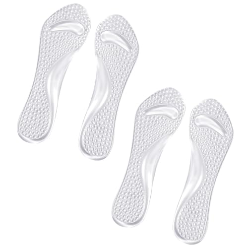 Plantillas de gel para tacones altos, 2 pares, soporte y masaje miniatura 1