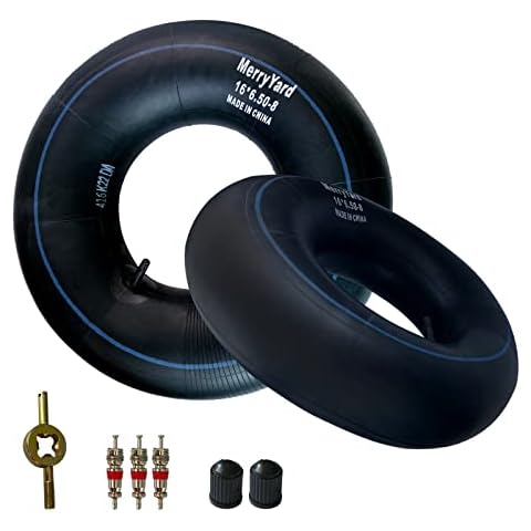 2-Pack of 16x6.50-8 16x650-8 16x7.50-8 16x750-8 BUTYL Rubber Inner Tubes,TR13 Straight Valve Stem,High Air Tightness，for Lawn Mower, Golf Cart,Tractor,Farm Tractor,Wheelbarrow,ATV and More Cover