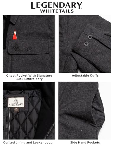 Image of Legendary Whitetails Mens Maplewood Hooded Shirt Jacket